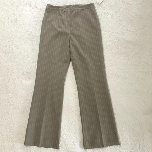 TAHARI Pantsuit NWT Arthur Levine 2PC Striped Jacket & Pant fully Lined Size 8 - Picture 12 of 13